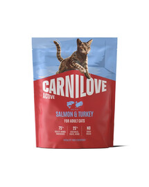 CARNILOVE Active Cat Salmon and Turkey Adult 400 g łosoś i indyk, dla wszystkich kotów dorosłych