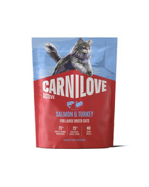 CARNILOVE Active Cat Salmon and Turkey Adult Large 400 g łosoś i indyk, dla kotów dużych ras