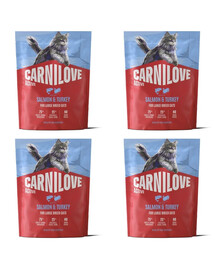 CARNILOVE Active Cat Salmon and Turkey Adult Large 4x400 g łosoś i indyk, dla kotów dużych ras