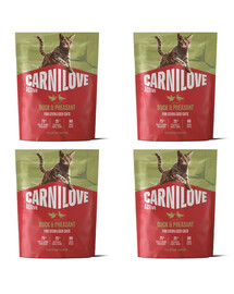 CARNILOVE Active Cat Duck and Pheasant Sterilised 4x400 g kaczka i bażant, dla kotów sterylizowanych
