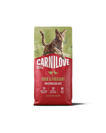 CARNILOVE Active Cat Duck and Pheasant Sterilised 6 kg kaczka i bażant, dla kotów sterylizowanych