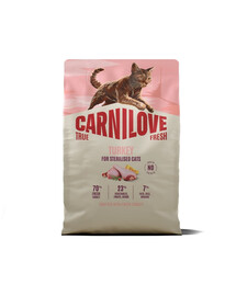 CARNILOVE True Fresh Cat Turkey Sterilised 2 kg indyk, dla kotów po sterylizacji