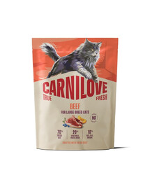 CARNILOVE True Fresh Cat Beef Adult Large 400 g wołowina, dla kotów dużych ras