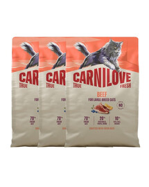 CARNILOVE True Fresh Cat Beef Adult Large 2 kg wołowina, dla kotów dużych ras