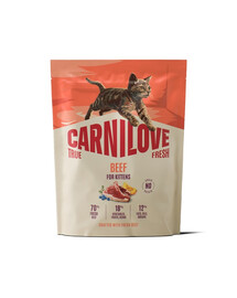 CARNILOVE True Fresh Cat Beef Kittens 400 g wołowina, dla kociąt wszystkich ras