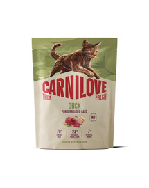 CARNILOVE True Fresh Cat Duck Sterilised 400 g kaczka, dla kotów po sterylizacji