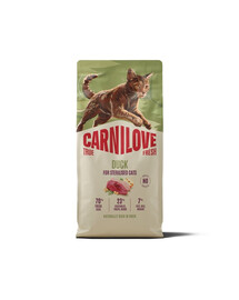 CARNILOVE True Fresh Cat Duck Sterilised 6 kg kaczka, dla kotów po sterylizacji