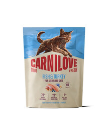 CARNILOVE True Fresh Cat Fish and Turkey Sterilised 400 g ryba i indyk, dla kotów po sterylizacji