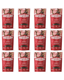 CARNILOVE Soft Snack Cat Turkey 12x50 g z indykiem i kocimiętką, miękkie przysmaki dla kotów