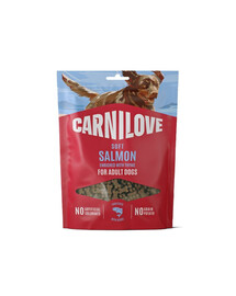 CARNILOVE Dog Soft Snack Salmon Small Bite 200g miękkie przysmaki z łososiem dla dorosłych psów