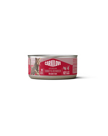 CARNILOVE Cat Can Paté Turkey and Reindeer 100 g z indykiem i reniferem, pasztet dla kotów