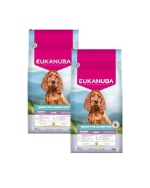 EUKANUBA Special Care Puppies with Sensitive Digestion 2x12 kg karma dla szczeniaków z wrażliwym układem pokarmowym