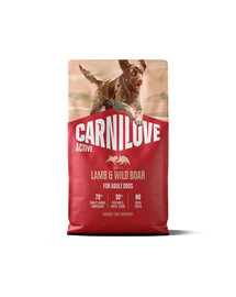 CARNILOVE Active Dog Lamb and Wild Boar Adult 4 kg jagnięcina i dzik, dla dorosłych psów