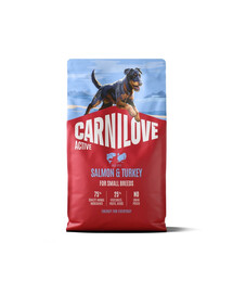 CARNILOVE Active Dog Salmon & Turkey Adult Small Breeds 4 kg łosoś i indyk, dla dorosłych psów małych ras