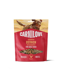 CARNILOVE Dog Crunchy Snack Ostrich 200g chrupiące przysmaki ze strusiem dla dorosłych psów