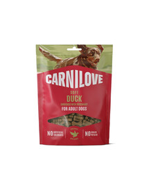 CARNILOVE Dog Soft Snack Duck 200g miękkie przysmaki z kaczką dla dorosłych psów