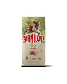 CARNILOVE True Fresh Dog Duck Puppies 12 kg sucha karma ze świeżą kaczką dla szczeniąt