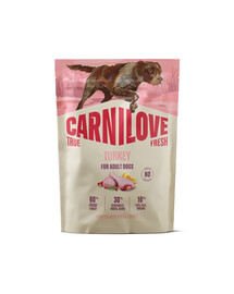 CARNILOVE True Fresh Dog Turkey Adult 1,5kg sucha karma ze świeżym indykiem dla dorosłych psów