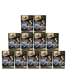 SHEBA Creamy Snacks kremowy przysmak dla kota z łososiem 11 x 4x12g