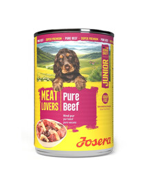 JOSERA Meat Lovers Junior Pure Beef 400 g wołowina, mokra karma dla szczeniąt