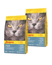 JOSERA Cat Leger dla kotów mało aktywnych i po kastracji 2x2 kg