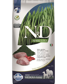 N&D Spirulina Adult Medium&Maxi Lamb & Wolfberry 7 kg