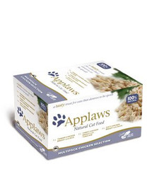 APPLAWS miska POT Cat 8 x 60g MultiChicken - Kuřecí výběr
