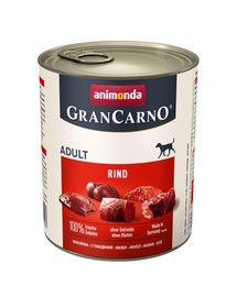 Animonda Grancarno Adult 800 g suaugusių šunų konservai su jautiena
