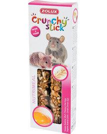 Zolux Crunchy Stick maisitõlvikud rottidele ja hiirtele kaera ja munaga 115 g