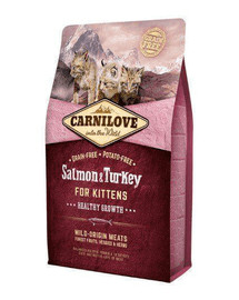 CARNILOVE Kitten Lõhe/Kalkun kassipoegadele 2 kg