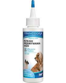 FRANCODEX vedelik koerte ja kasside kõrvade puhastamiseks 125 ml