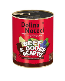 DOLINA NOTECI Premium SuperFood Konserveeritud veise- ja hanesüda 800 g