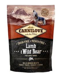 CARNILOVE Dog Adult lammas/hirv 1,5 kg