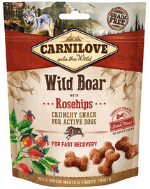 CARNILOVE Crunchy snacks Krõbedad maiuspalad metssea ja kibuvitsaga 200 g