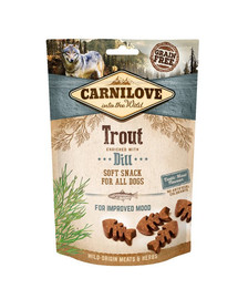 CARNILOVE Semi moist snacks pehmed maiuspalad forelli ja tilliga 200 g