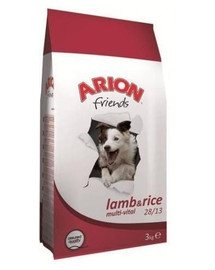Arion Friends Lamb & Rice Multi-Vital koerte kuivtoit 13 kg + 2 kg KINGITUS