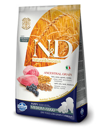 N&D Low Grain Dog Lamb & Blueberry Puppy Medium & Maxi 2.5 kg
