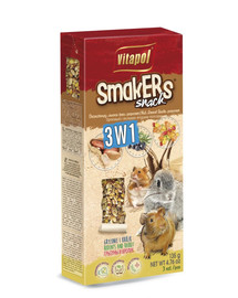 VITAPOL Smakers 3x1 närilistele (pähklid / metsamarjad / popkorn) 3tk.
