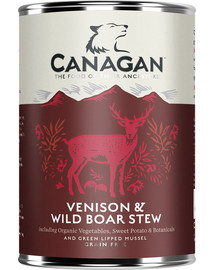 CANAGAN Dog Venisson & Wild šlapias maistas šunims 400 g elniena