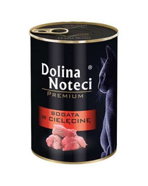 DOLINA NOTECI Premium Bogata vasikalihaga täiskasvanud kassidele 400 g