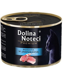 DOLINA NOTECI Premium Bogata  lambalihaga täiskasvanud kassidele 185 g