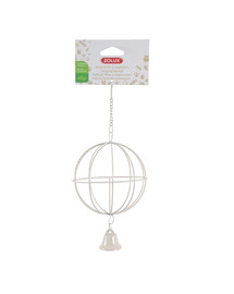 ZOLUX Rippuv metallis pall heinale diameetriga 10 cm helepruun