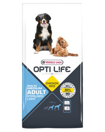 Versele-Laga Adult Light medium & maxi toit ülekaalulistele väikestele koertele 12,5 kg