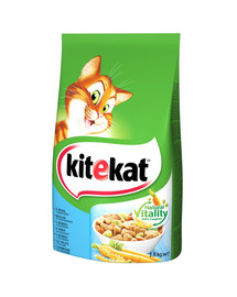 KITEKAT Valge kalaga kuivtoit kassidele 1,8 kg x 6 tk.