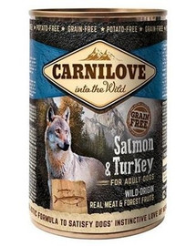 CARNILOVE Wild Meat Salmon & Turkey lašiša ir kalakutiena 400 g