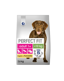 PERFECT FIT Perfect Fit Kuivtoit keskmist ja suurt tõugu koertele kanalihaga 2,6 kg * 3
