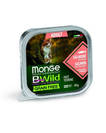 MONGE BWild Cat Adult Pasteet kassidele lõhega 100 g