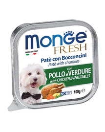 MONGE Fresh Dog Kanaliha- ja köögiviljapasteet 100 g
