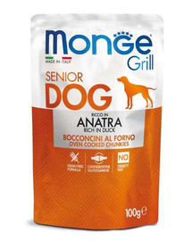MONGE Grill Dog Buste Senior koeratoit partilihaga 100 g