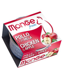 MONGE Fruit kassitoit Kanaliha õuntega 80 g